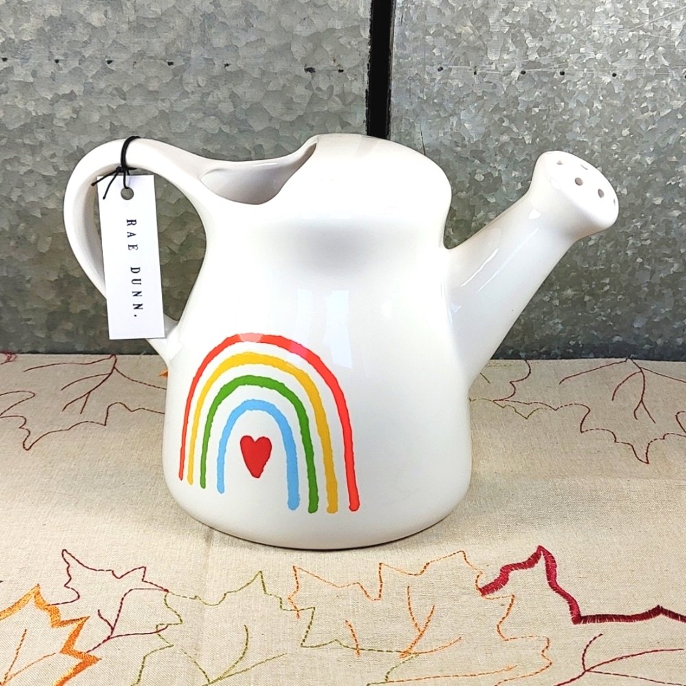 Rae Dunn Rainbows Welcomed Watering Container